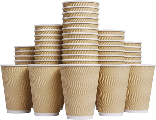 12oz 16oz Double Wall Takeaway Coffee Cups With Offset Printing