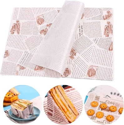 Waterproof Food Wax Paper Sheets , Picnic Greaseproof Wax Paper For Food