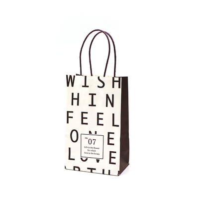 Non Smell Handle Paper Bags Uncoated Lining For Packing OEM / ODM